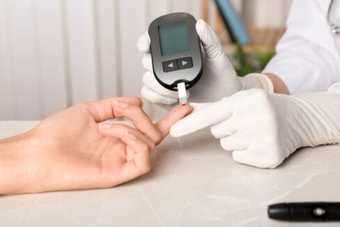 Blood sample for diabetes